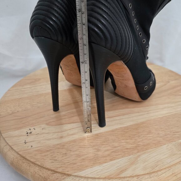 Alexander McQueen peep toe stiletto booties - Picture 15 of 16